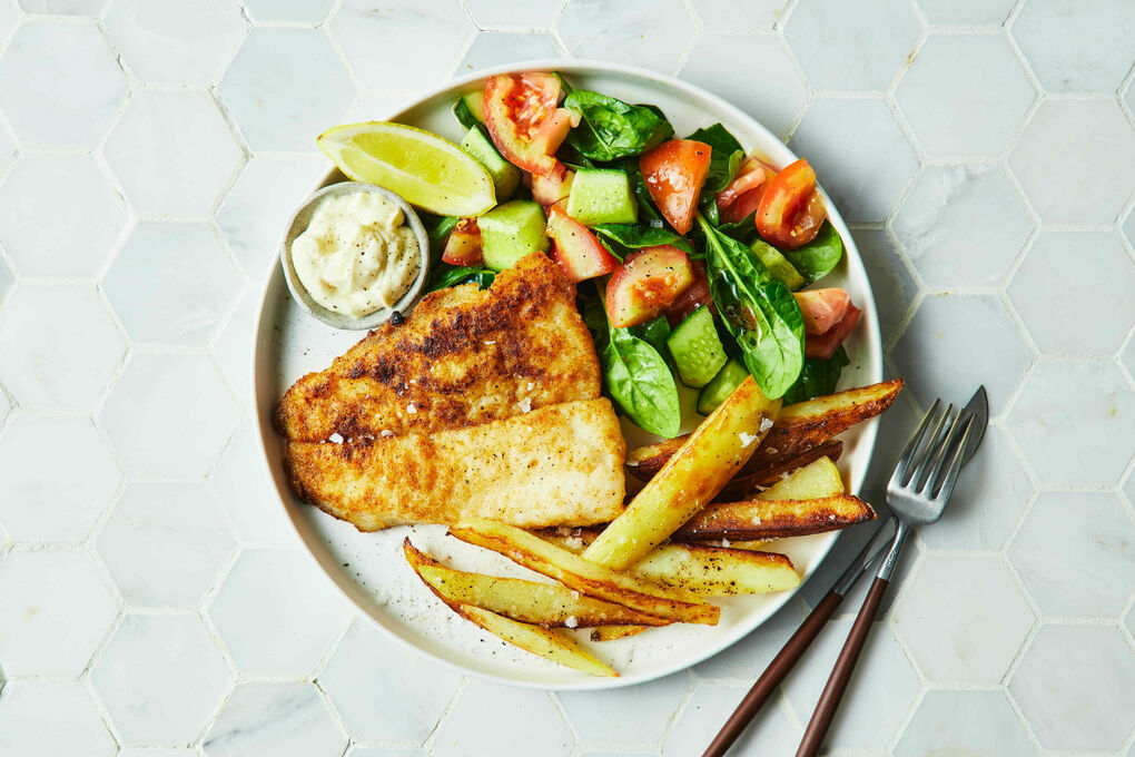Fish, Cassava & Salad